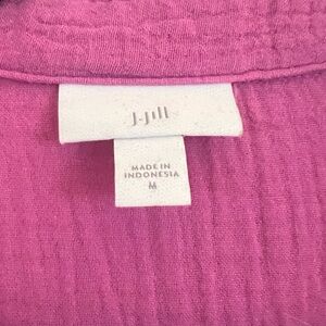 🌺 J. Jill Crinkle Gauze Tunic Dress – Size M
